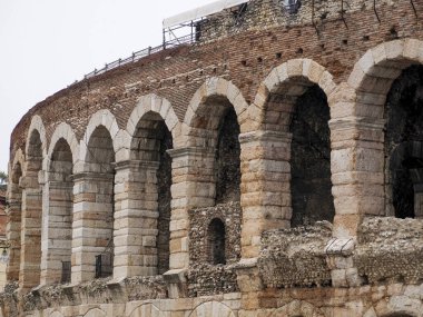 Arena di Verona - Dünya Mirası, I-III yüzyıl - Roma amfitiyatrosu - mimari detay - dış kemerler -