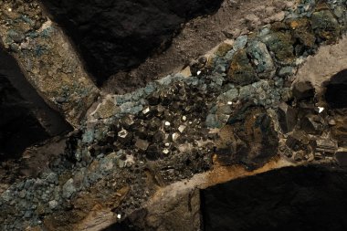 A Colombian emerald mine in Muzo, Boyaca in the Santander department of Colombia. It is estimated that Colombia accounts for 70-90% of the world's emerald market. clipart