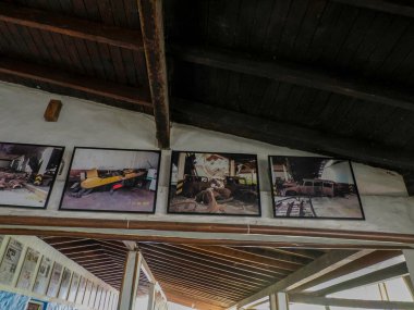 DORADAL, COLOMBIA - 07 Temmuz 2024 - Hacienda Napoles, Pablo Escobar 'ın bilinen malı, şimdi kurbanların anısına müze