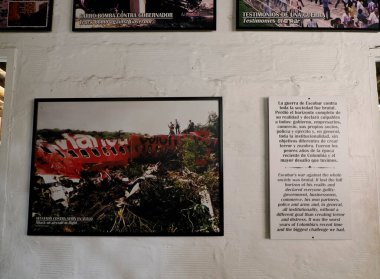 DORADAL, COLOMBIA - 07 Temmuz 2024 - Hacienda Napoles, Pablo Escobar 'ın bilinen malı, şimdi kurbanların anısına müze