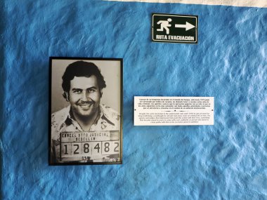 DORADAL, COLOMBIA - 07 Temmuz 2024 - Hacienda Napoles, Pablo Escobar 'ın bilinen malı, şimdi kurbanların anısına müze
