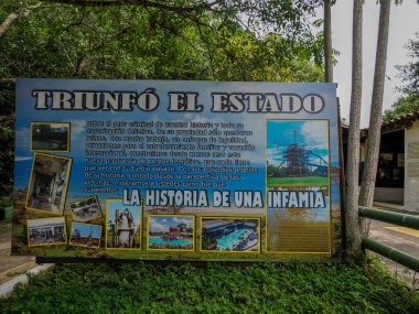 DORADAL, COLOMBIA - 07 Temmuz 2024 - Hacienda Napoles, Pablo Escobar 'ın bilinen malı, şimdi kurbanların anısına müze