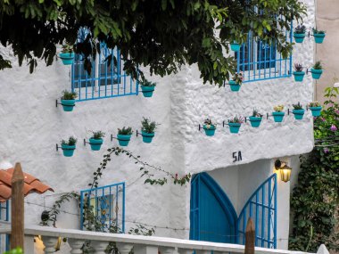 Doradal Kolombiya Santorini Pictoresque Köyü Beyaz ve Mavi Ev Kolombiya 'da Yunan tarzı