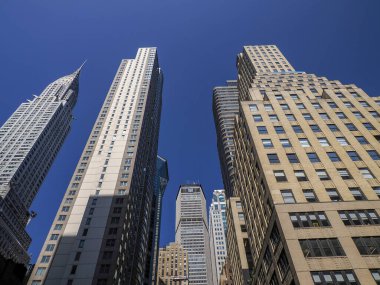 Ünlü New York Manhattan gökdelenleri bina detayları