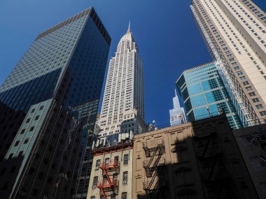 Ünlü New York Manhattan gökdelenleri bina detayları