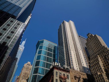 Ünlü New York Manhattan gökdelenleri bina detayları