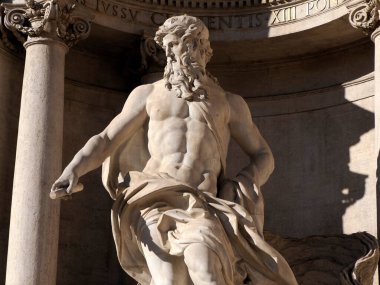 trevi Fountain restorasyon detayları altında