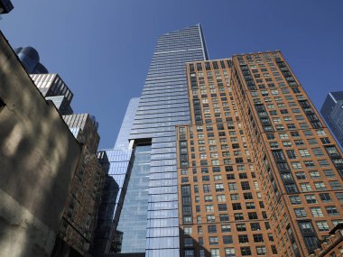New York şehri yeni bölge kaldırım manzarası ayrıntıları