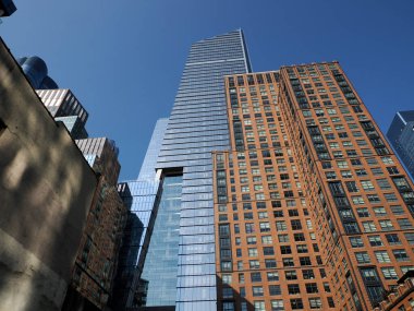 New York şehri yeni bölge kaldırım manzarası ayrıntıları