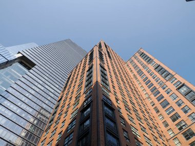 New York şehri yeni bölge kaldırım manzarası ayrıntıları