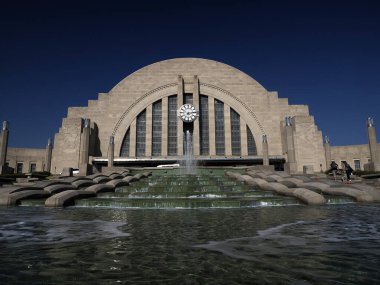 Cincinnati Ohio tarihi tren istasyonu sanat deco müzesi dış görünüş