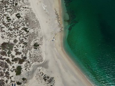 La ventana bcs playa punta plaj insansız hava aracı Panorama baja California sur Mexico manzarası
