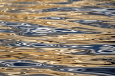 Güneş 'in günbatımındaki deniz yansıması soyut doku.