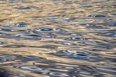 Güneş 'in günbatımındaki deniz yansıması soyut doku.