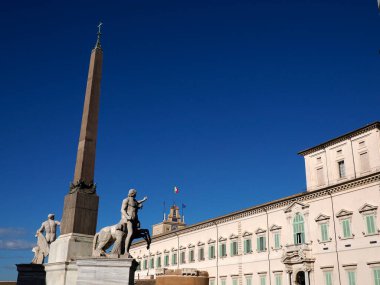 Quirinale Sarayı Roma detayı İtalya