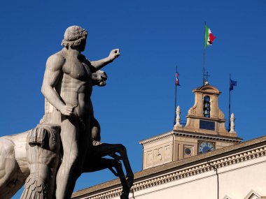 Quirinale Sarayı Roma detayı İtalya