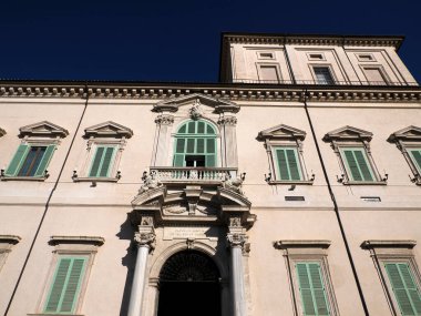 Quirinale Sarayı Roma detayı İtalya