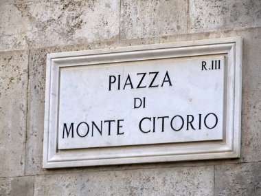 Montecitorio İşareti Roma Bölgesi, İtalya