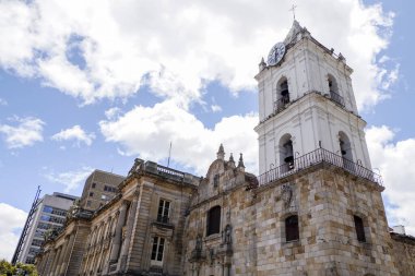 Iglesia De San Francisco Kilisesi Candelaria tarihi şehir merkezi, Bogota Kolombiya
