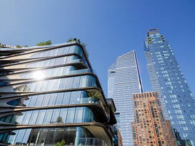 Hudson Tersanesi New York Modern Binalar Yüksek Hat Detaylı Yansıması