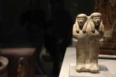 TURIN, İtalya - 14 Mayıs 2025 - Mısır müzesi dünyanın en önemli ikinci Mısır kolleksiyonu olarak kabul edilir. Huy ve Ipuy