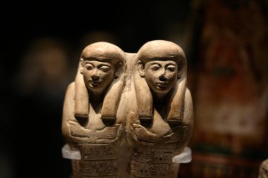 TURIN, İtalya - 14 Mayıs 2025 - Mısır müzesi dünyanın en önemli ikinci Mısır kolleksiyonu olarak kabul edilir. Huy ve Ipuy