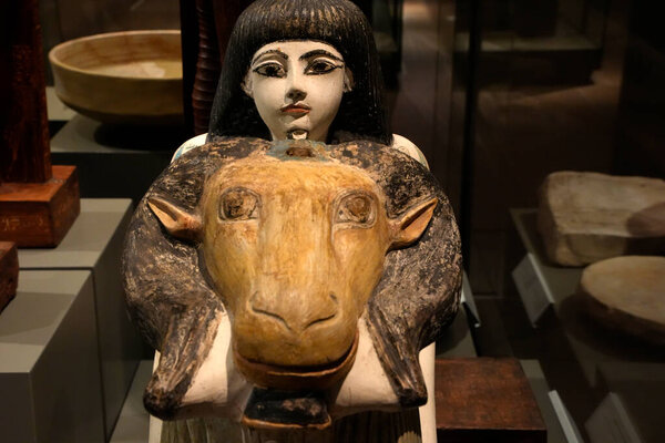 TURIN, ITALY - MAY 14 2025 - The Egyptian museum is considered the second most important Egyptological collection in the world.