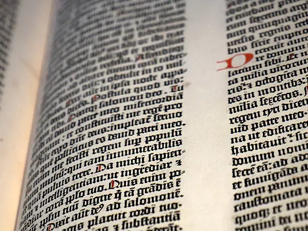 MAINZ, GERMANY - 25 Mayıs 2025 - Johannes Gutenber İncili yeni geçici müzede