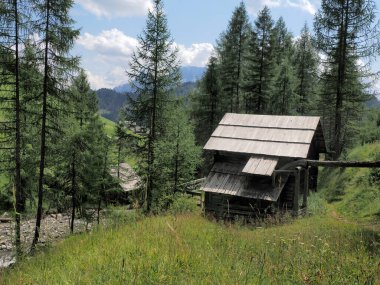 Val Badia Dolomites Dağları İtalya Panorama Manzarası