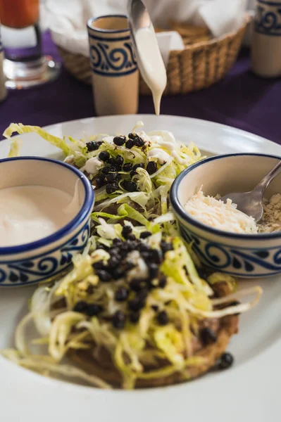 Chicatana 크림과 전형적인 멕시코 음식과 — 스톡 사진