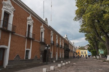 Dışarıdan manzaralı Tlaxcala hükümet sarayı