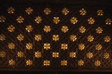 Tlaxcala, Meksika 'daki eski San Francisco manastırındaki varsayım tapınağının ayrıntıları..