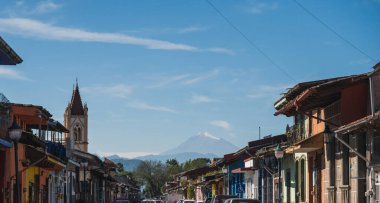 Coatepec Veracruz 'un Büyülü Kasabası Sokağı