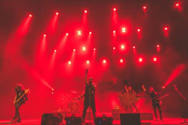 Portekizli grup Moonspell 'in Toluca, Meksika' daki konseri.
