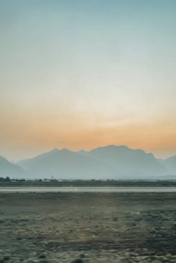 Salt Lake City 'de gün batımının havadan çekimleri.