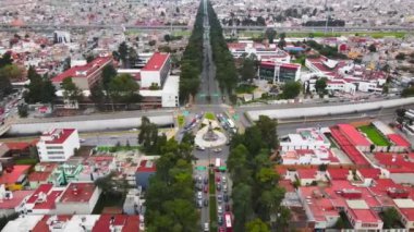 Meksika 'nın Toluca şehrinde çekilen hava görüntüsü..