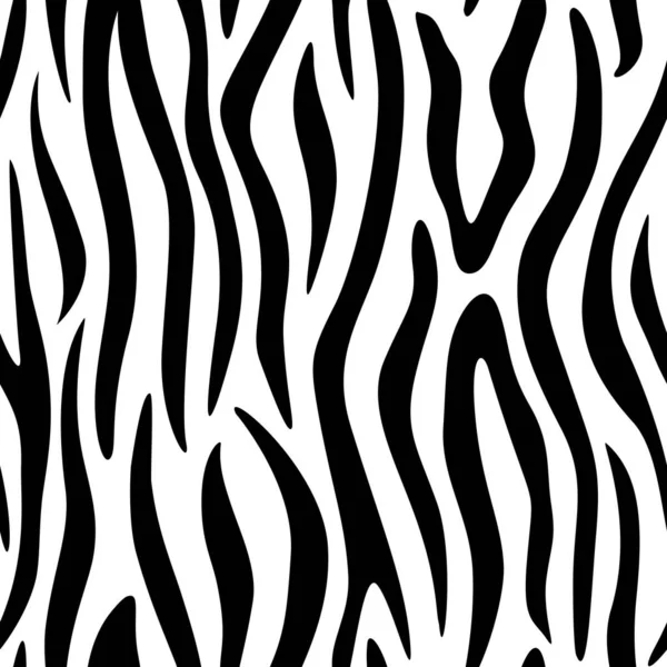 Textura Zebra Tigre Padrão Vetorial Sem Costura —  Vetores de Stock