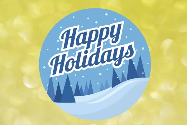 Happy Holydays Poster Banner — Stock Photo, Image