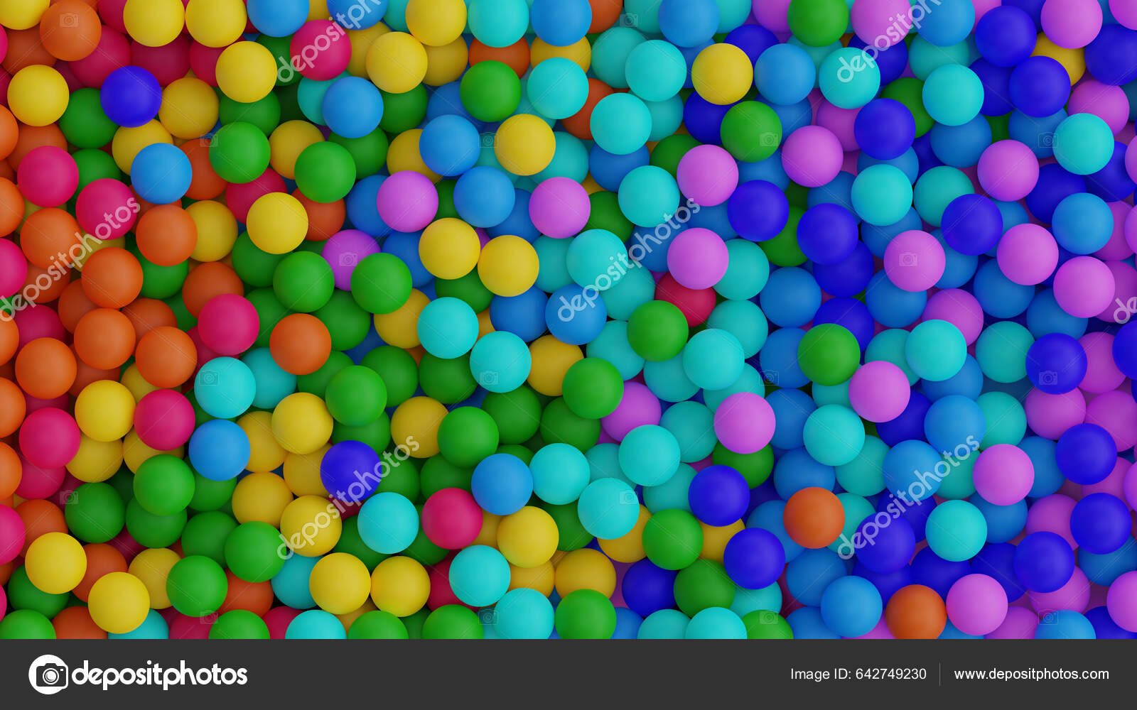 Muitas Bolas De Plástico Coloridas Na Piscina Da Sala De Jogos