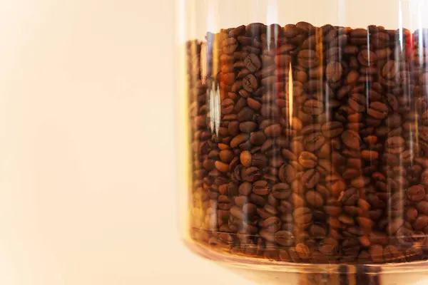 Glazen Kolven Vol Met Gebrande Koffie Een Tentoonstelling Turkije Glazen — Stockfoto