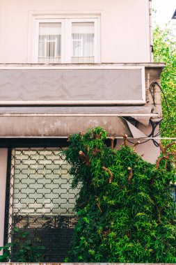 İstanbul 'da eski evler. Türkiye 'de uzun binalar inşa edildi.