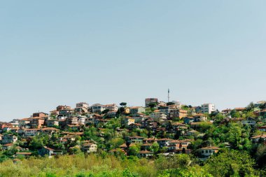İstanbul merkezindeki alçak binalar. Hindideki tek katlı evler sorunu. Yüksek kalite fotoğraf