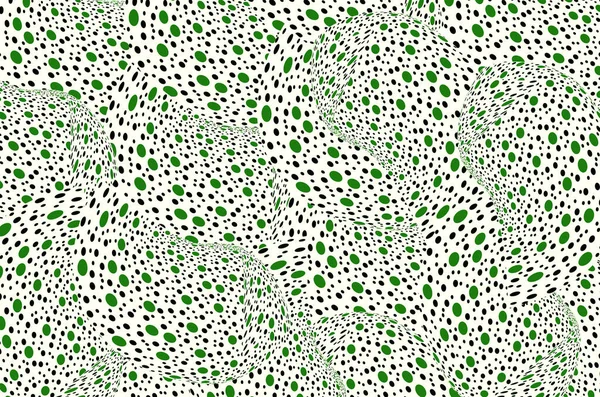 Abstract background with green circles. Bright colored background with small circles. Circles of different sizes on a green background. Background with molecules