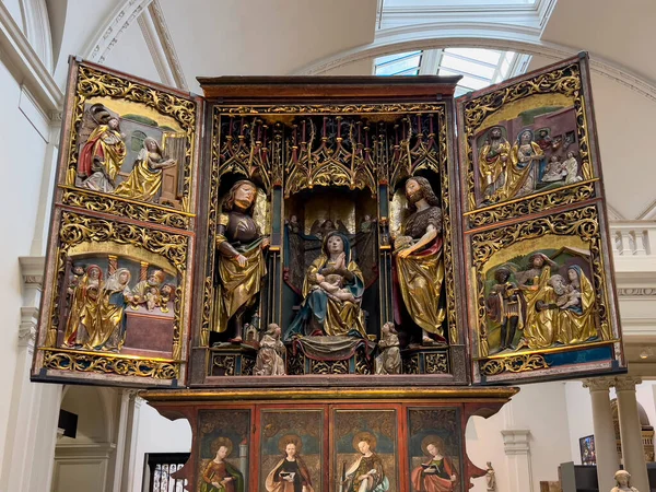 Altarpiece Luneburg Німеччина Дата Від 1520 Року Музей Вікторії Альберта — стокове фото