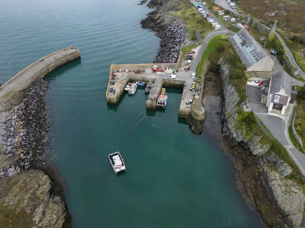 Aerial View Harbor Entrance Amlwch Island Anglesey North Wales United — Stock Photo, Image