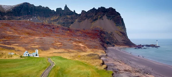 Fictional Icelanic Landscape Northeast Coast Iceland — 图库照片