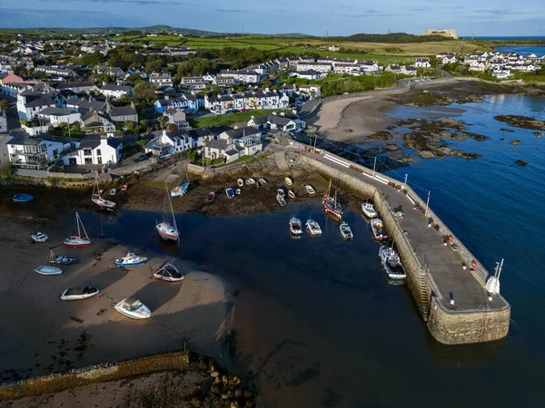 Aerial View Cemaes Bay Island Anglesey North Wales United Kingdom — Stock Photo, Image