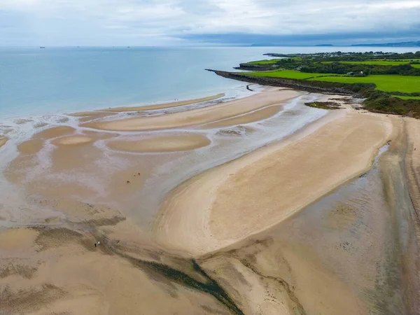 Aerial View Coastline Beach Traeth Lligwy Island Anglesey North Wales — Stock Photo, Image