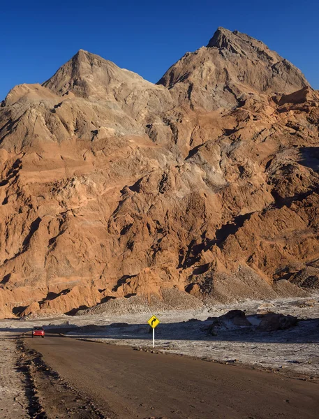 Camino Del Desierto Través Del Valle Los Muertos Desierto Atacama —  Fotos de Stock