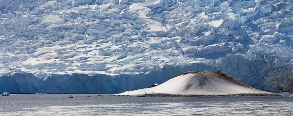 Panoramatický Výhled Ledovec Neko Andvordském Zálivu Antarktickém Poloostrově Antarktidě — Stock fotografie